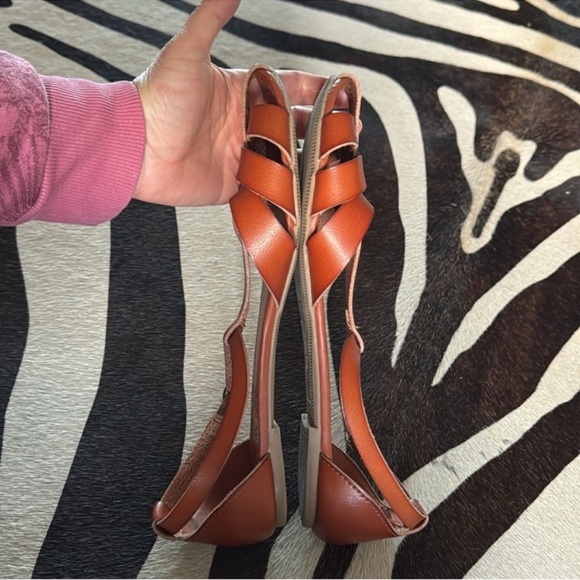 American Eagle Fisherman Flat Sandals/Shoes Sz 10 Brown - Picture 6 of 9